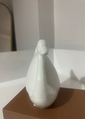 Beyaz Kuğu Figürü biblo obje - Görsel 7