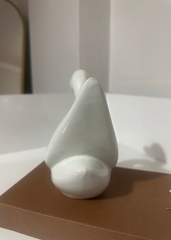 Beyaz Kuğu Figürü biblo obje - Görsel 5