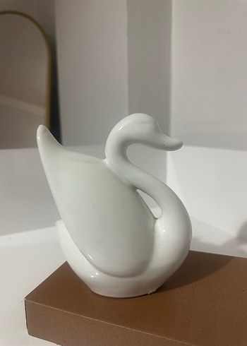 Beyaz Kuğu Figürü biblo obje - Görsel 2