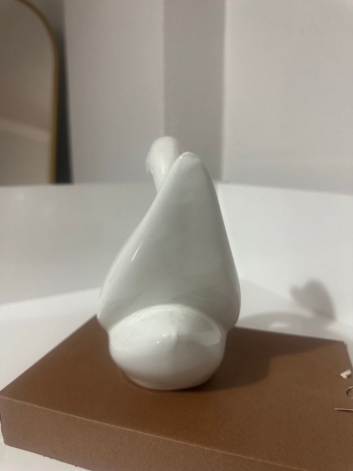 Beyaz Kuğu Figürü biblo obje - Görsel 5