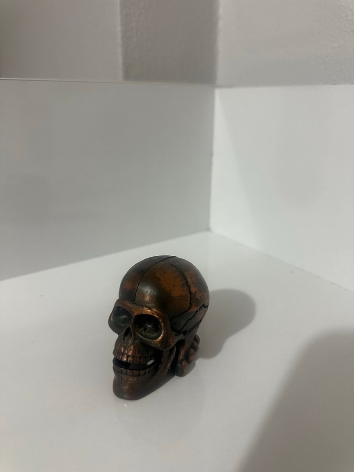 Kahverengi Kafatası Figürü kuru kafa kalemtraş aksesuar - Görsel 2
