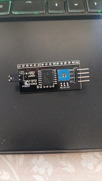 Arduino LCD 1602-i2c arayüz serial adaptör