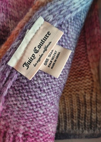 Juicy Couture Çok Renkli Örgü Bere ve atkı seti - Görsel 5