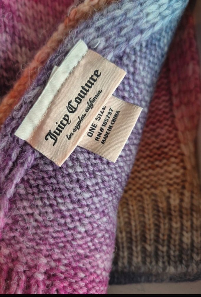 Juicy Couture Çok Renkli Örgü Bere ve atkı seti - Görsel 5