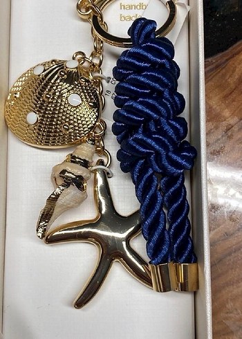 Altın Renkli Püsküllü Bohem Anahtarlık - Görsel 3