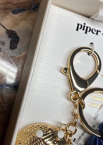 Altın Renkli Püsküllü Bohem Anahtarlık - Görsel 2