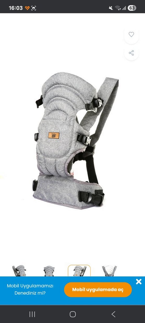 Gri Bebek Taşıyıcı - Görsel 3