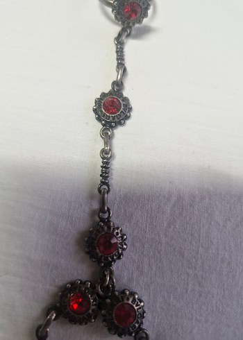 Garnet Taşlı şahmeran yüzük bileklik gümüş 20.90gram bvlgari - Görsel 7