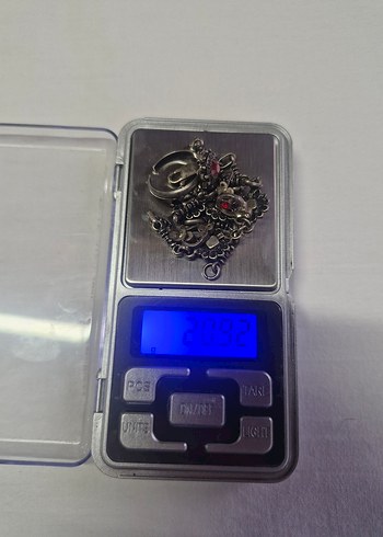 Garnet Taşlı şahmeran yüzük bileklik gümüş 20.90gram bvlgari - Görsel 10