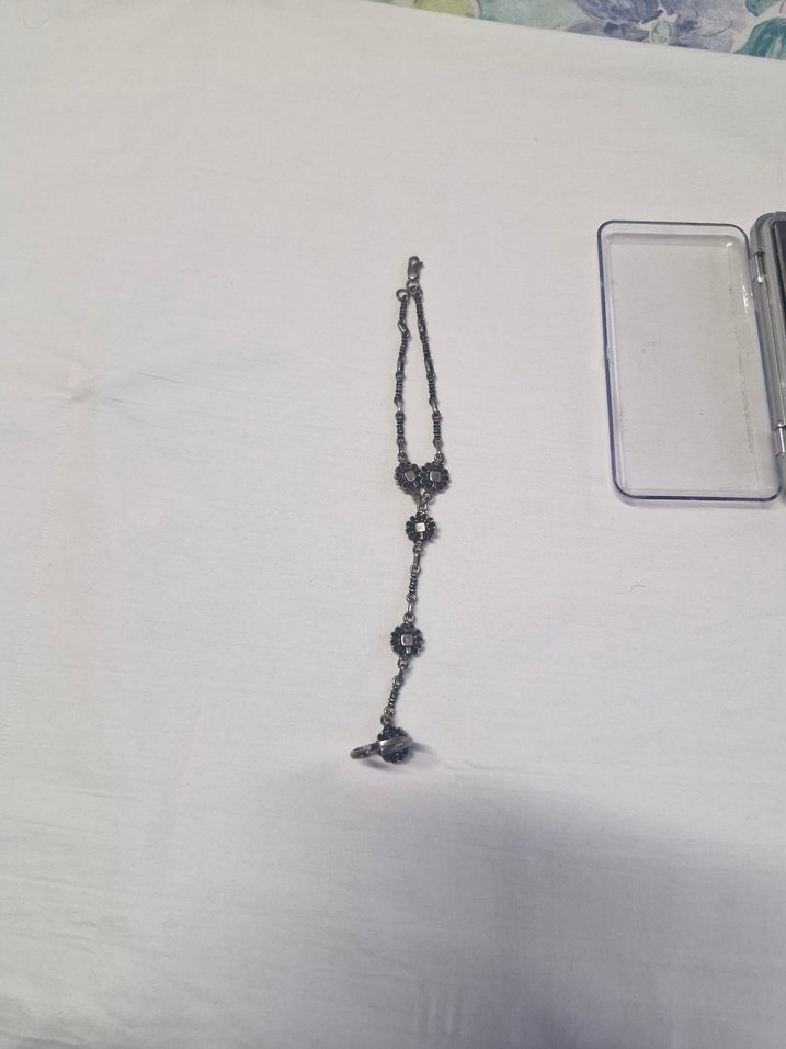 Garnet Taşlı şahmeran yüzük bileklik gümüş 20.90gram bvlgari - Görsel 5