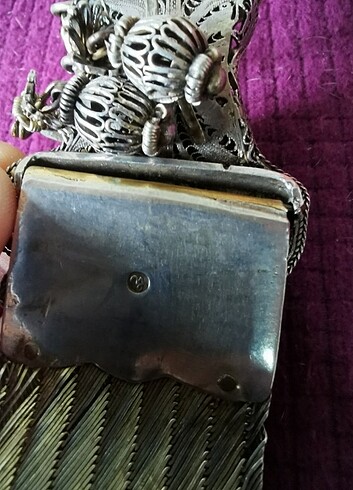 Antika Osmanlı gümüş kemer damgalı mühürlü lütfen fiyat sorunuz - Görsel 4