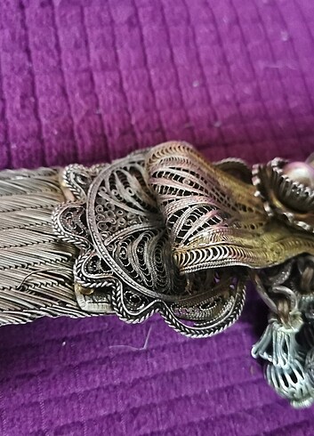 Antika Osmanlı gümüş kemer damgalı mühürlü lütfen fiyat sorunuz - Görsel 13