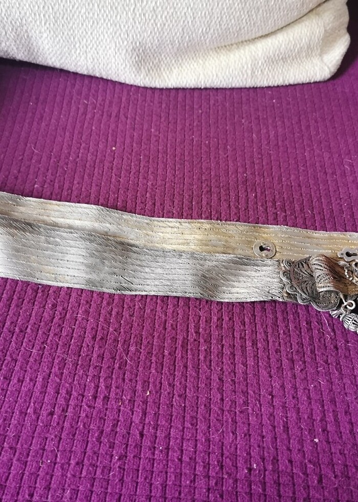 Antika Osmanlı gümüş kemer damgalı mühürlü lütfen fiyat sorunuz - Görsel 3