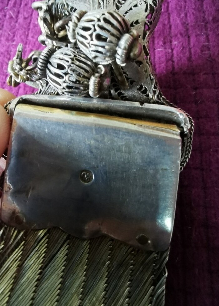 Antika Osmanlı gümüş kemer damgalı mühürlü lütfen fiyat sorunuz - Görsel 4