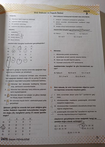 BİYOTİK 11. Sınıf Biyoloji Soru Bankası