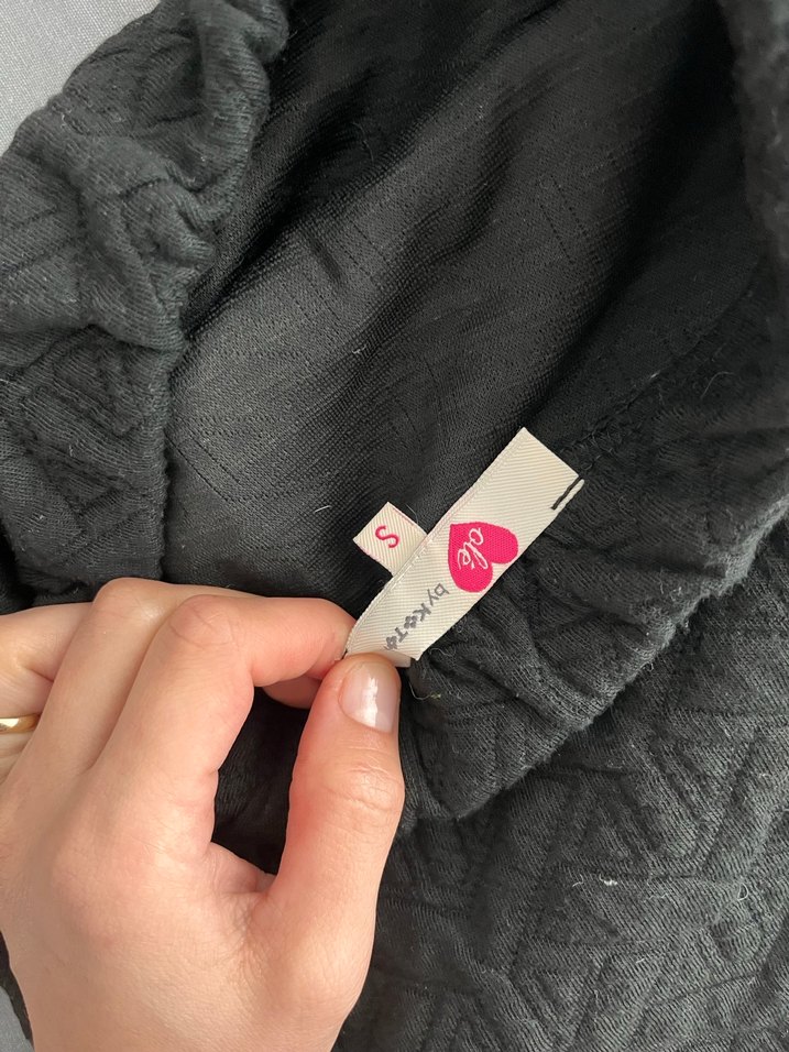 Siyah Örgü Desenli Kadın Mini Etek - Görsel 3