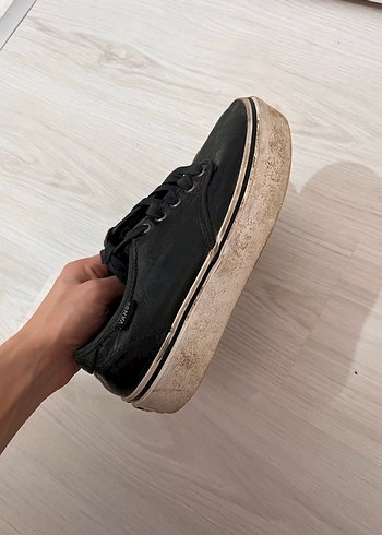 Siyah Platform Topuklu Kadın Sneakers - Görsel 2