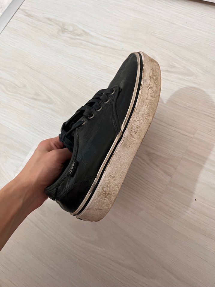 Siyah Platform Topuklu Kadın Sneakers - Görsel 2