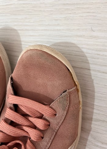 Pembe Süet Kadın Spor Platform Ayakkabı - Görsel 3