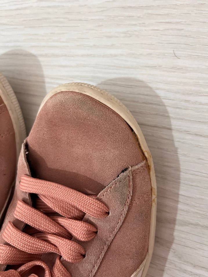 Pembe Süet Kadın Spor Platform Ayakkabı - Görsel 3