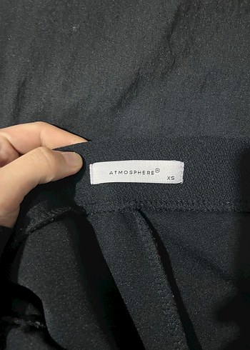 Siyah İspanyol paça pantolon - Görsel 5