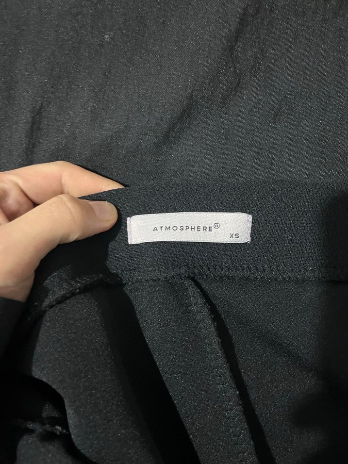 Siyah İspanyol paça pantolon - Görsel 5