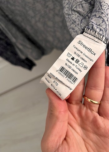 Bohem mavi üst - Görsel 3