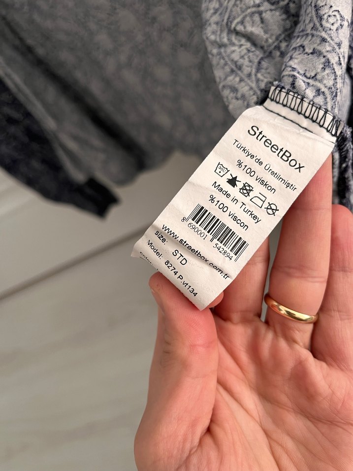 Bohem mavi üst - Görsel 3