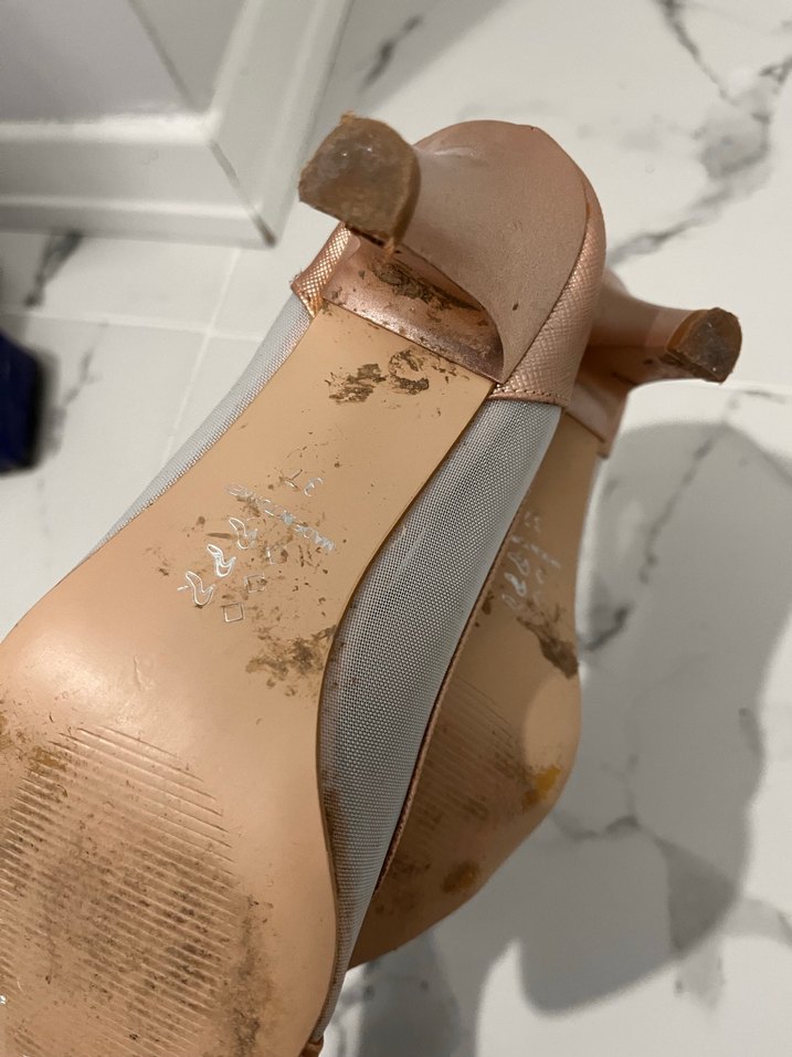 Bej Rugan Stiletto Klasik Kadın Ayakkabı - Görsel 4