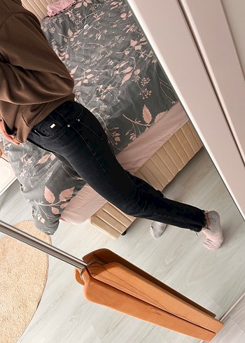 Mavi Gold Gri Metalik Desenli Kadın Jean - Görsel 5