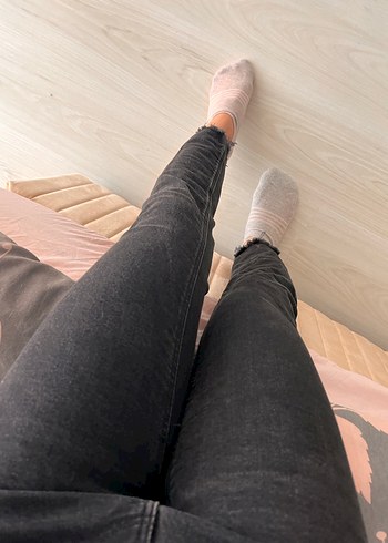 Mavi Gold Gri Metalik Desenli Kadın Jean - Görsel 6