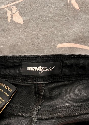 Mavi Gold Gri Metalik Desenli Kadın Jean - Görsel 3