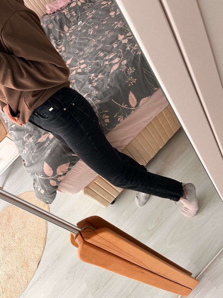 Mavi Gold Gri Metalik Desenli Kadın Jean - Görsel 5