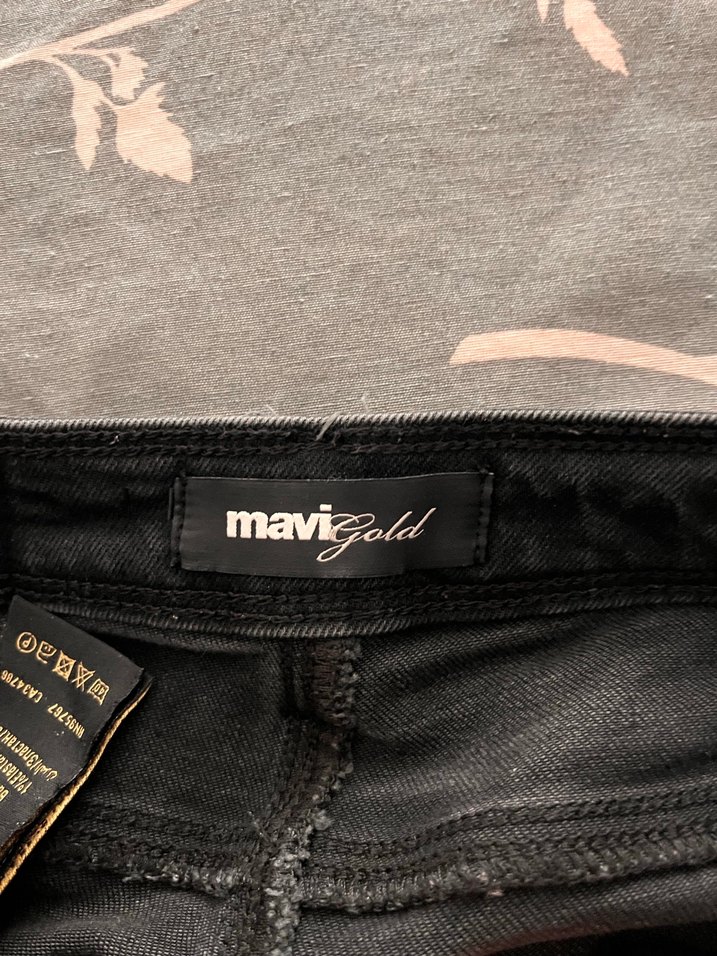 Mavi Gold Gri Metalik Desenli Kadın Jean - Görsel 3