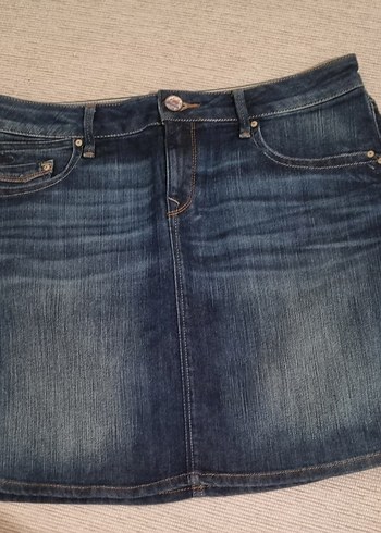 Mavi jean Mini Etek