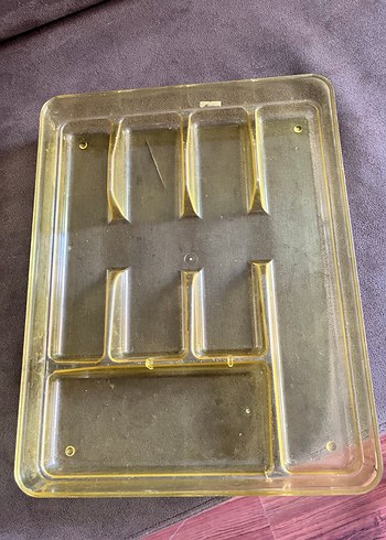 Sarı Plastik Çatal Kaşık Düzenleyici