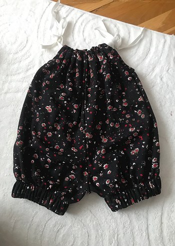 Kız Çocuk Nakışlı Lacivert Denim Elbise - Görsel 6