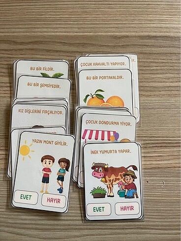 Beden Renk Dil konuşma kartları