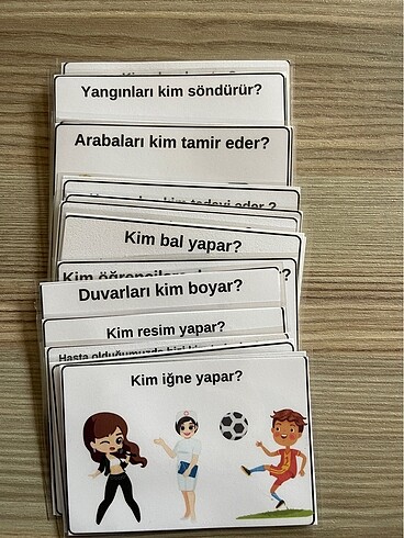 Dil konuşma kartları (kim soru kartları)