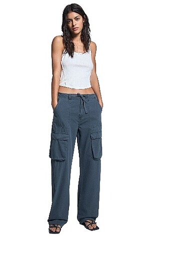 xs Beden Pull and Bear kargo pantalon