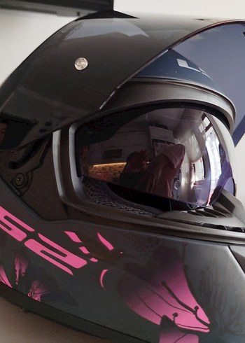 ls2 storm2 kask+siyah vizör - Görsel 5