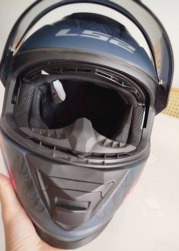 ls2 storm2 kask+siyah vizör - Görsel 6