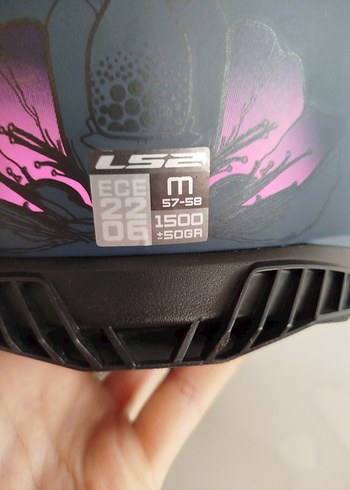 ls2 storm2 kask+siyah vizör - Görsel 4