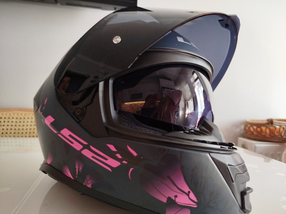 ls2 storm2 kask+siyah vizör - Görsel 5