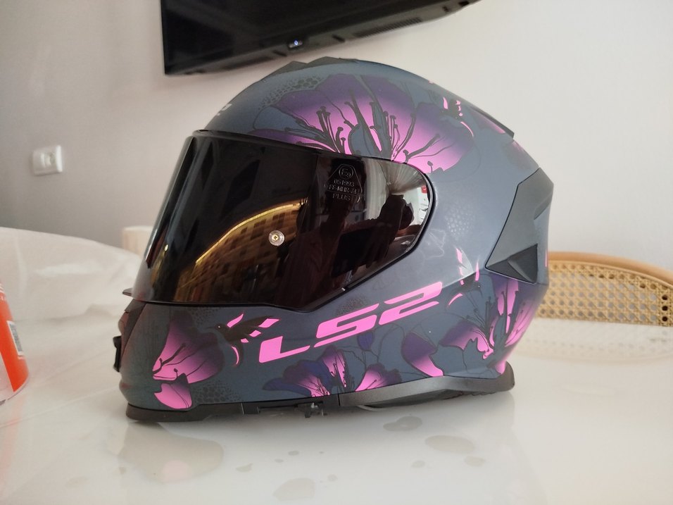 ls2 storm2 kask+siyah vizör - Görsel 2