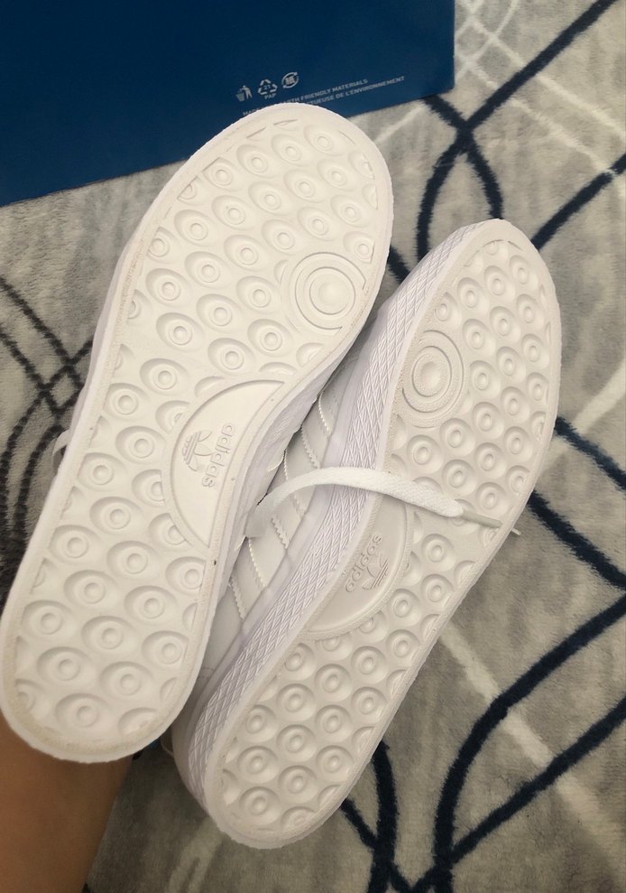 Kadın Beyaz Bağcıklı Spor Ayakkabı - Görsel 5