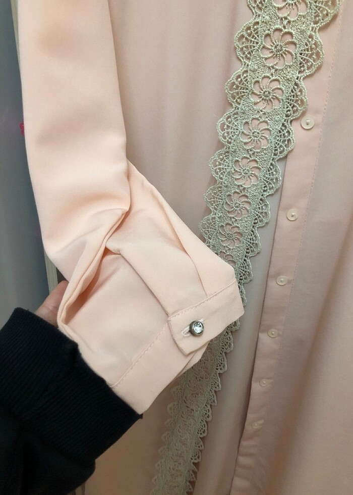 Pudra Renk Gömlek - Görsel 3