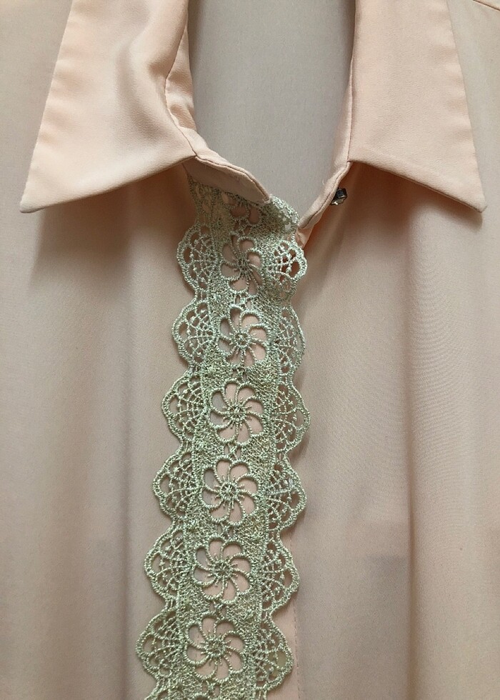 Pudra Renk Gömlek - Görsel 2