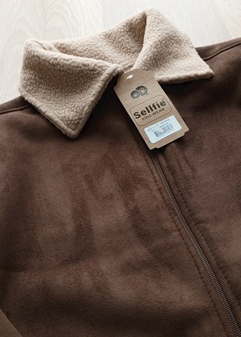 Kahverengi Kürklü  erkek çocuk ceket - Görsel 3