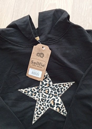 Siyah Leopar Desenli çocuk eşofman takımı - Görsel 5